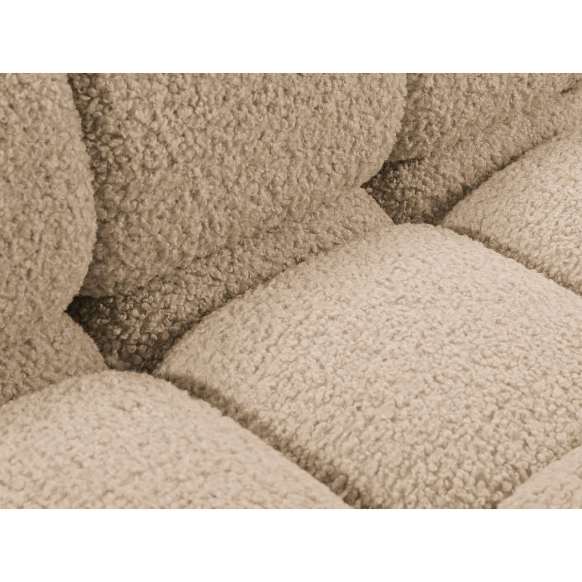 Canapé Modulable 3 Places en Bouclé Sable le sable - vue 5