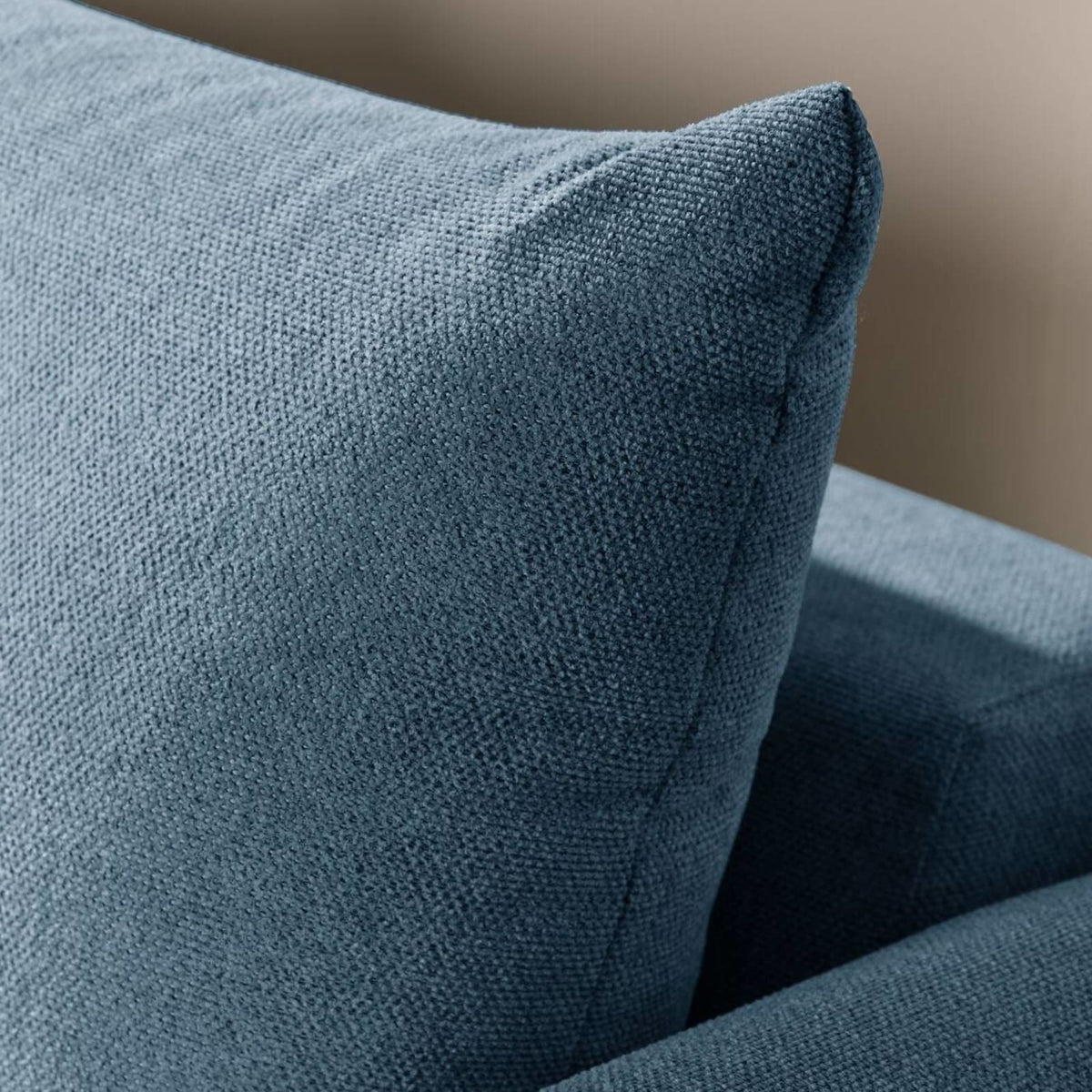 Canapé Panoramique Modulable en Tissu Bleu avec Méridienne Droite bleu - vue 3