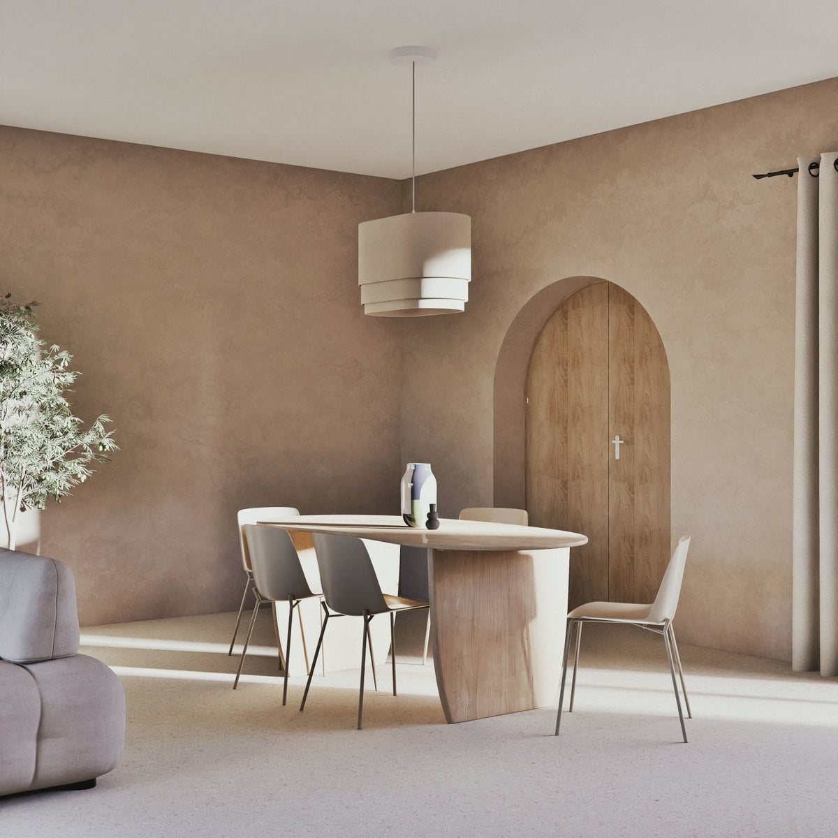 Chauffeuse Modulable en Tissu Sable sable - vue 5