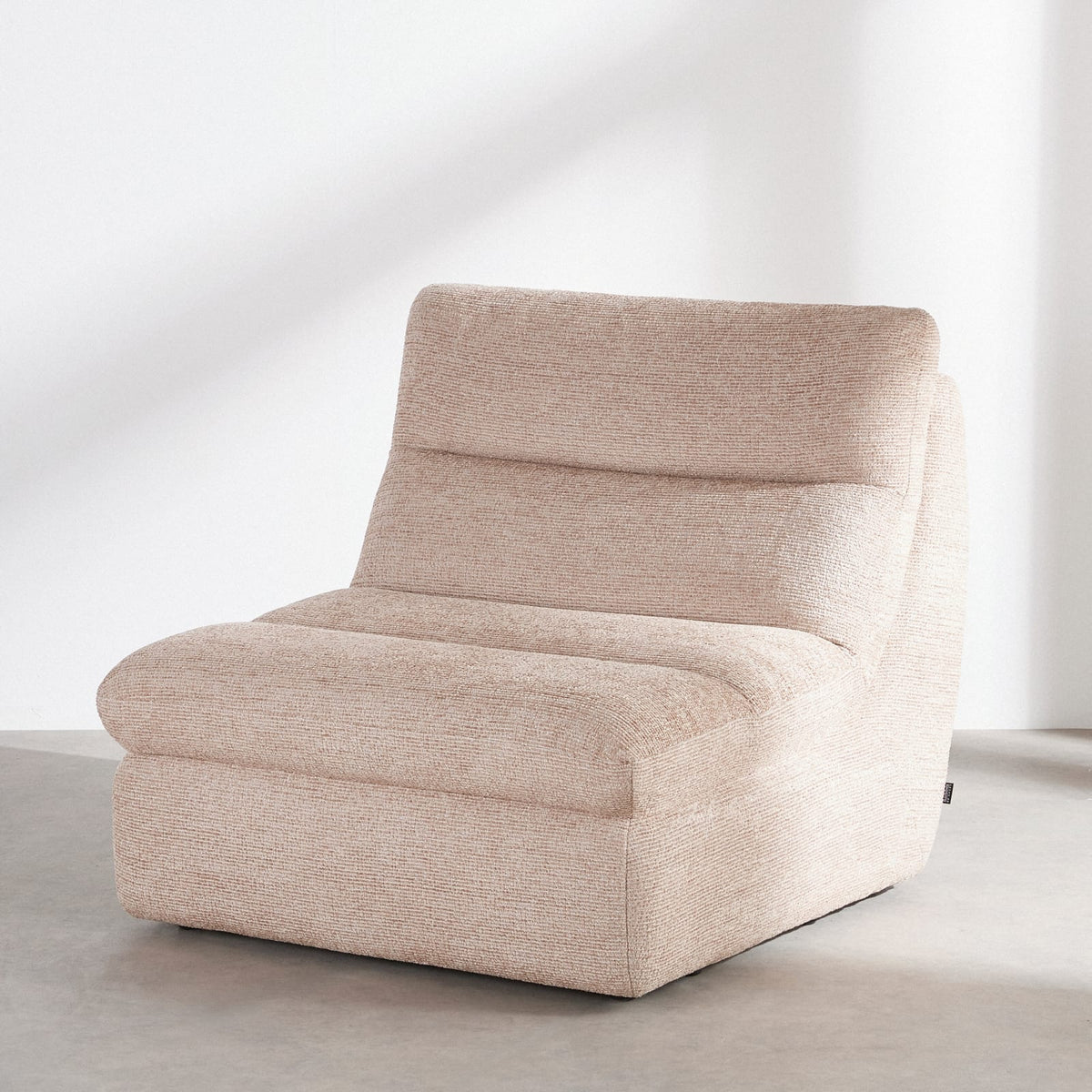 Chauffeuse 1 Place Modulable en Tissu Tramé Toffee toffee - vue 1