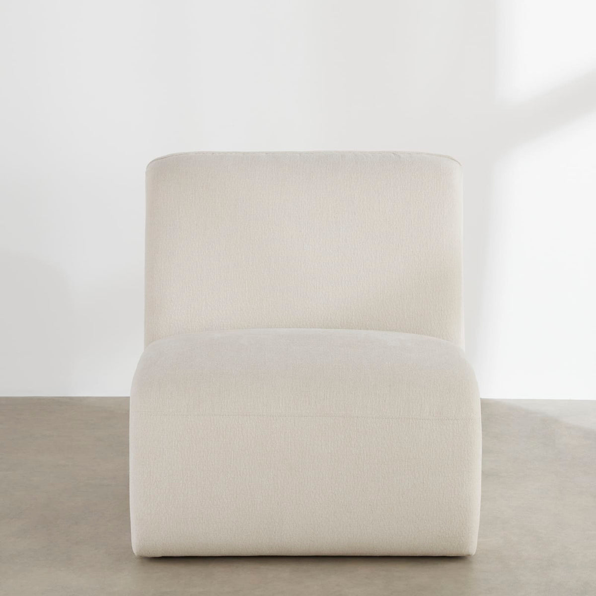 Chauffeuse Modulable en Tissu Effet Lin Beige beige - vue 2