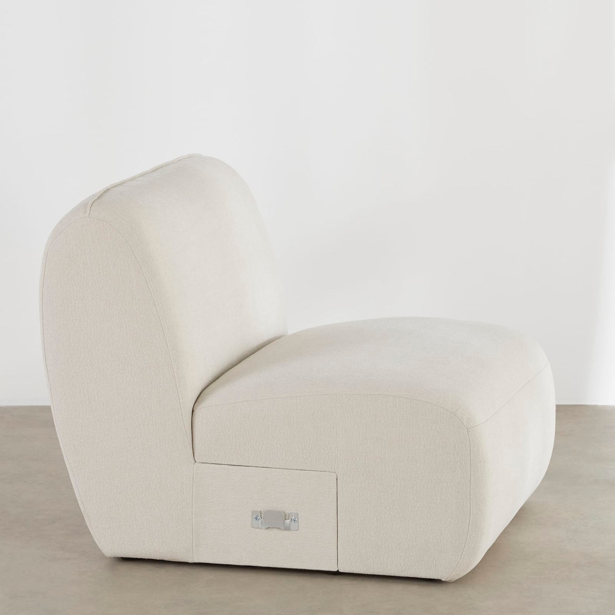 Chauffeuse Modulable en Tissu Effet Lin Beige beige - vue 5