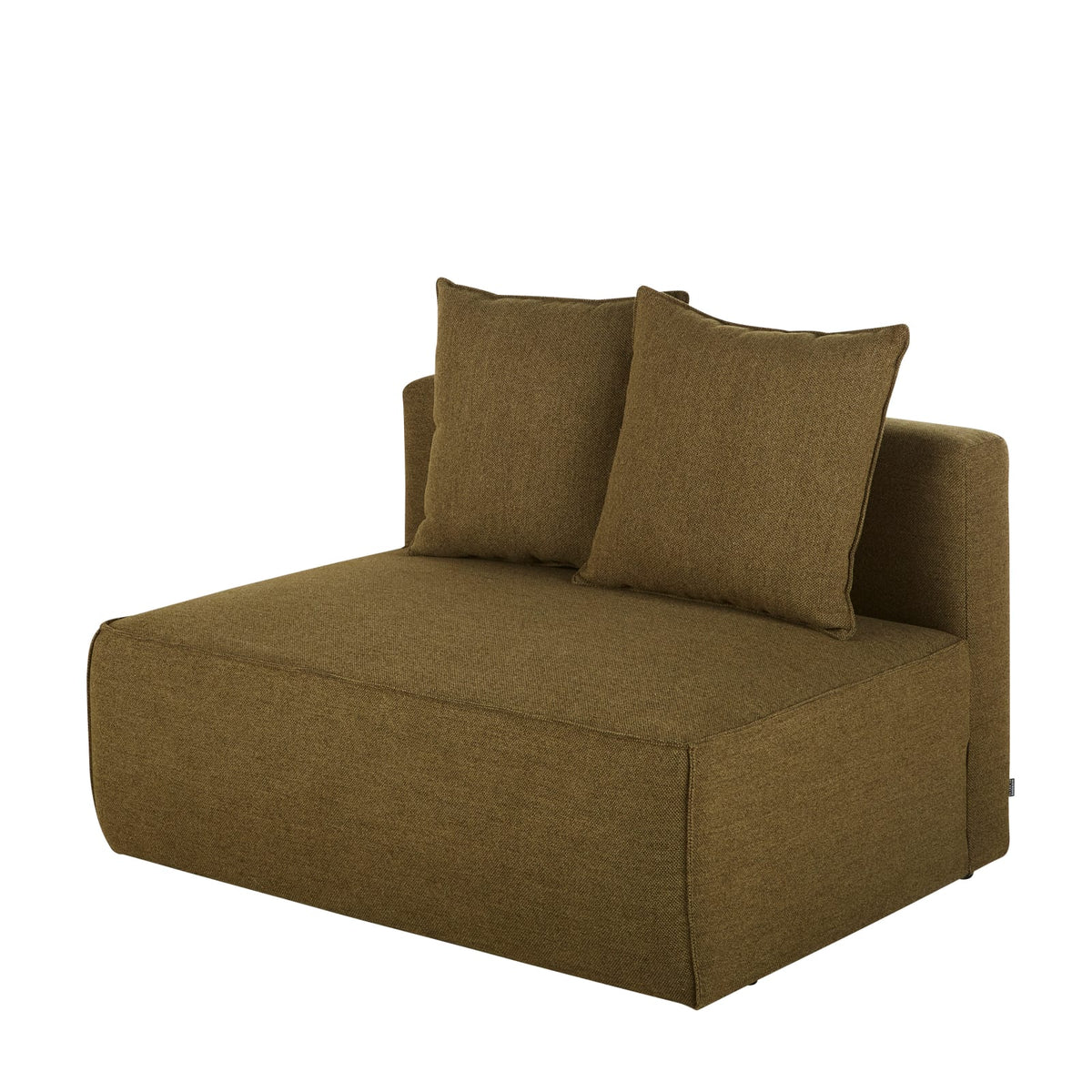 Chauffeuse 2 Places Modulable en Tissu Vert Kaki vert kaki - vue 2