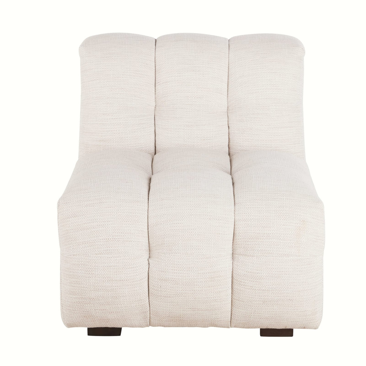 Chauffeuse Nuage Modulable en Tissu Tramé Beige Sable beige sable - vue 1