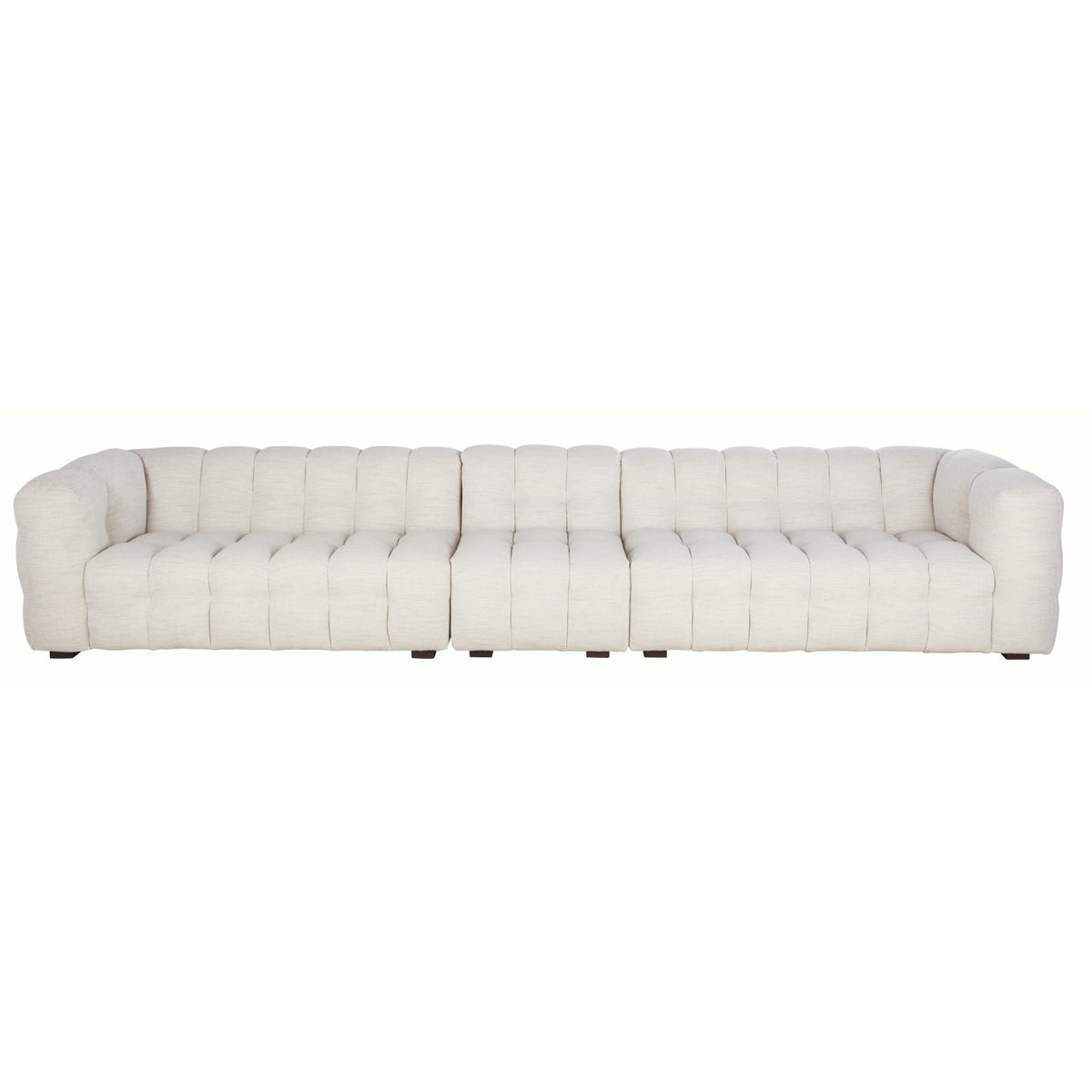 Chauffeuse Nuage Modulable en Tissu Tramé Beige Sable beige sable - vue 5