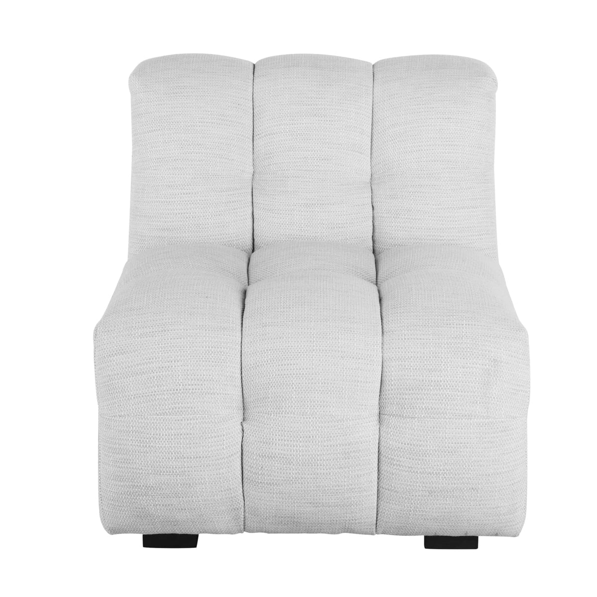 Chauffeuse Nuage Modulable en Tissu Tramé Gris Clair gris clair - vue 1