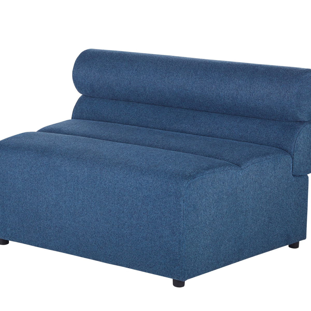 Chauffeuse Modulable Tissu Recyclé Bleu bleu - vue 2