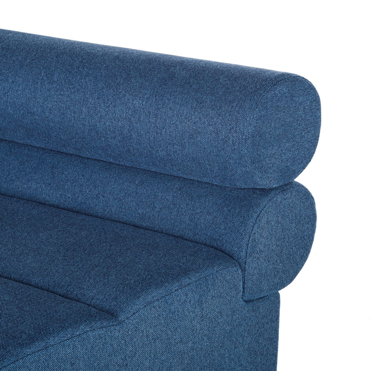 Chauffeuse Modulable Tissu Recyclé Bleu bleu - vue 4