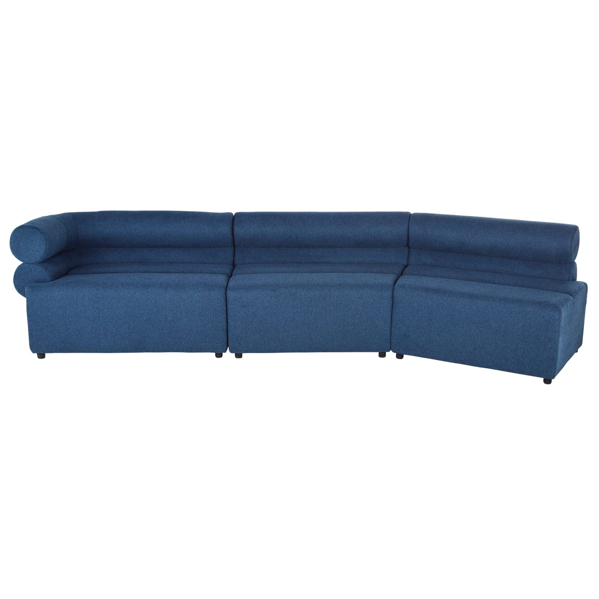 Chauffeuse Modulable Tissu Recyclé Bleu bleu - vue 6
