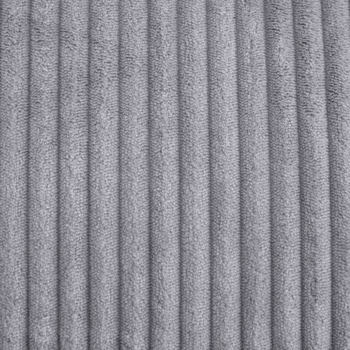 Ensemble Canapé d'Angle, Fauteuil et Repose-Pieds en Velours Côtelé Gris Anthracite gris anthracite - vue 4