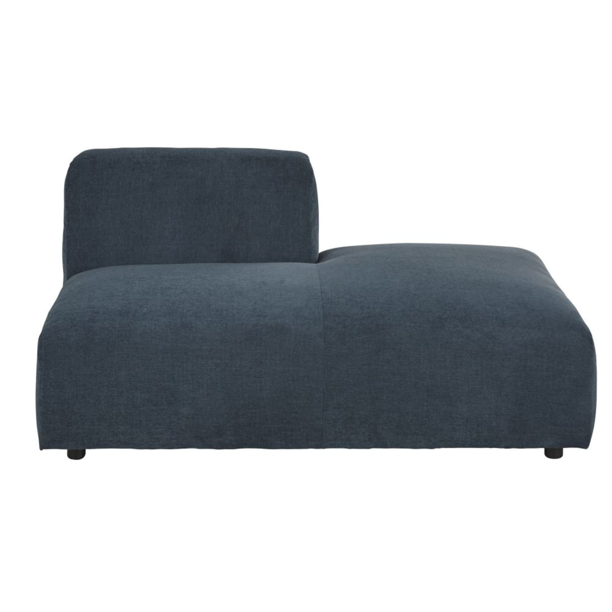 Méridienne Droite Modulable en Tissu Bleu bleu - vue 1
