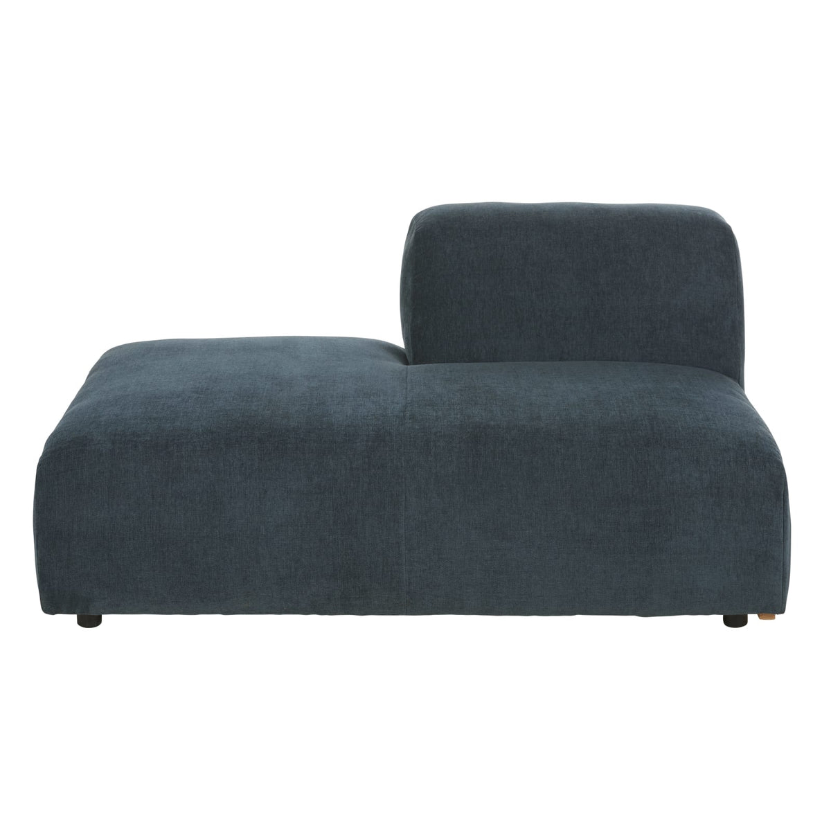 Méridienne Gauche Modulable Tissu Bleu bleu - vue 1