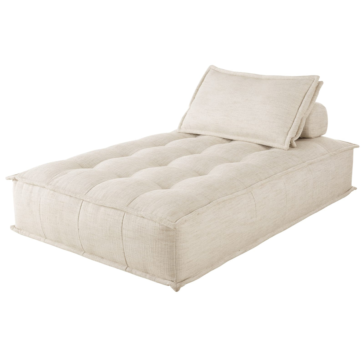 Méridienne Modulable en Tissu Beige Sable beige sable - vue 3