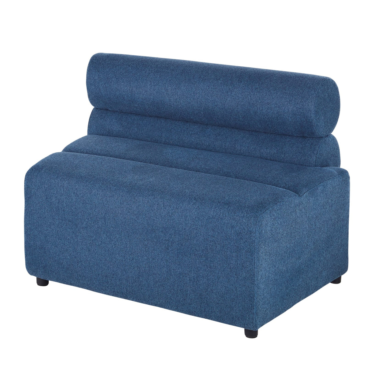 Méridienne Modulable en Tissu Recyclé Bleu bleu - vue 2