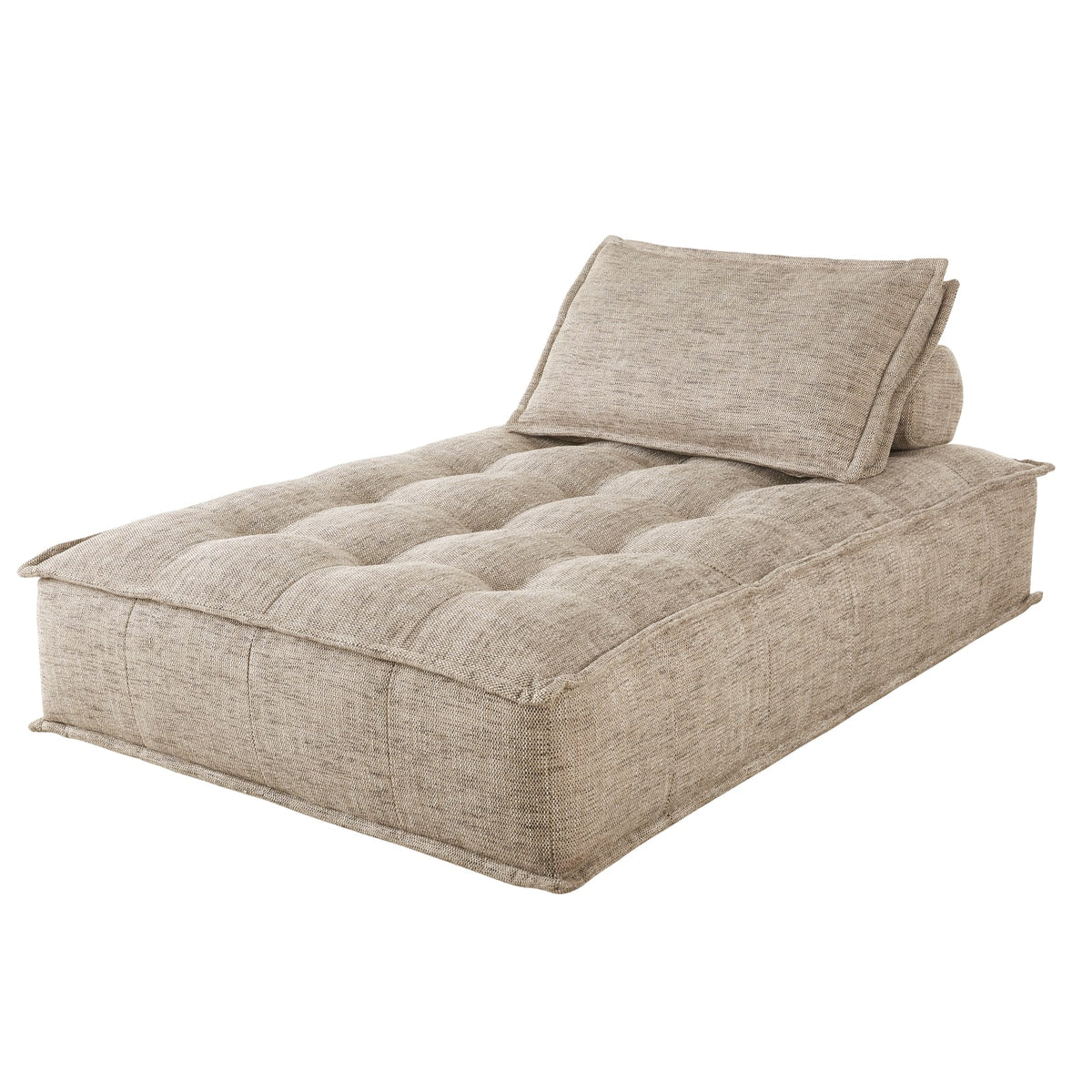 Méridienne Modulable en Tissu Taupe taupe - vue 3
