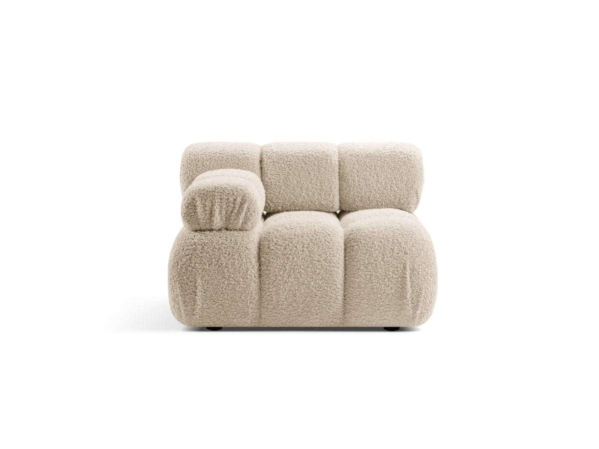 Module Gauche Modulable en Bouclé Beige Clair beige clair - vue 7