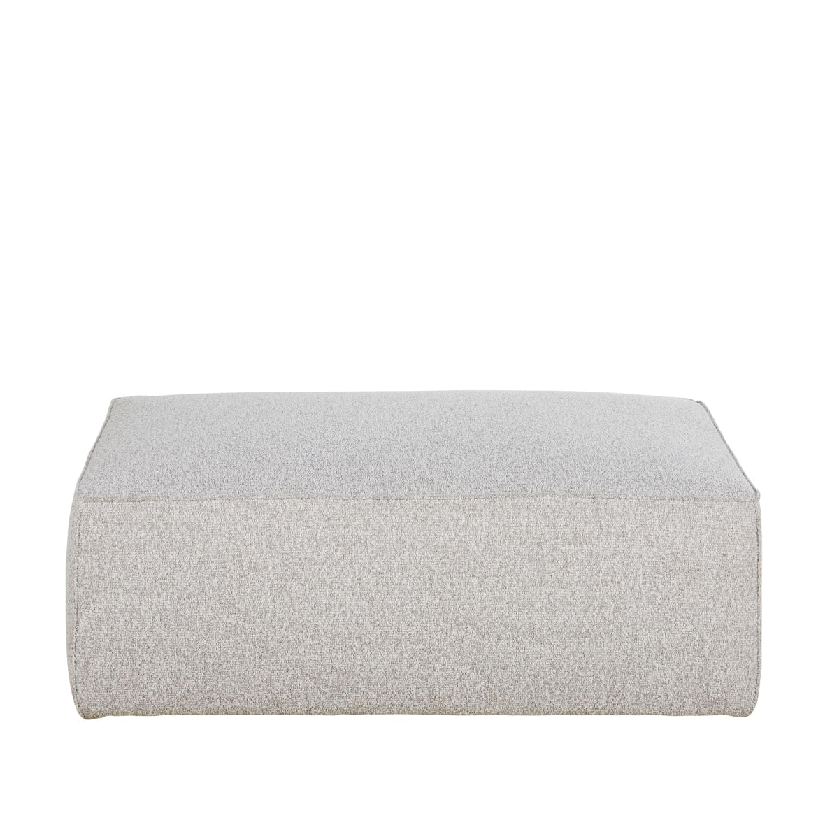 Pouf Modulable en Tissu Chiné Gris Clair gris clair chiné - vue 1