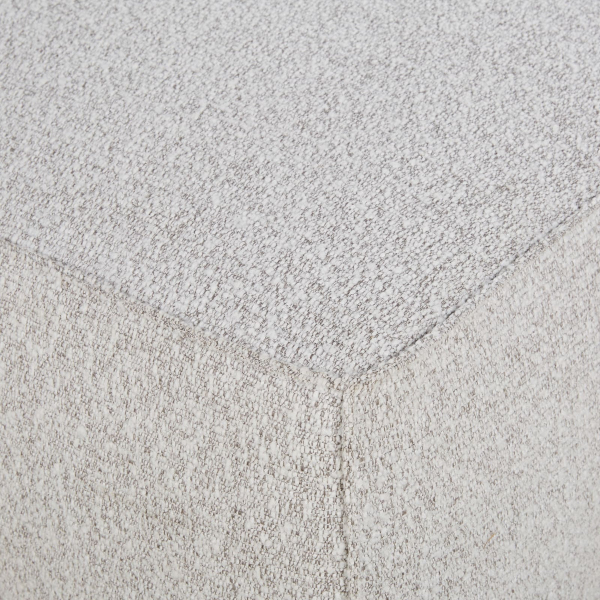 Pouf Modulable en Tissu Chiné Gris Clair gris clair chiné - vue 3