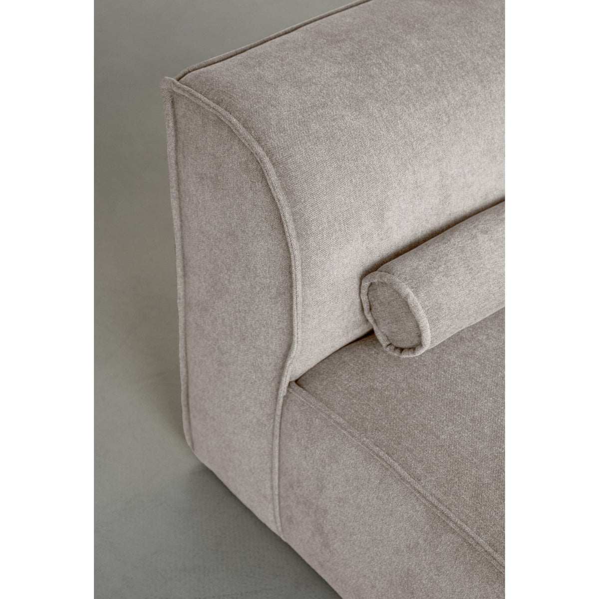Canapé d'Angle Modulable en Chenille Beige Foncé 4 Places beige foncé - vue 6