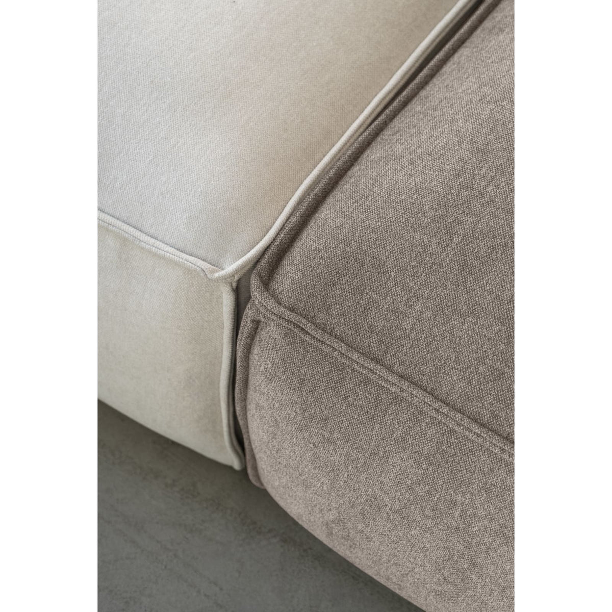Canapé d'Angle Modulaire 6 Places Gauche en Chenille Beige Foncé beige foncé - vue 5