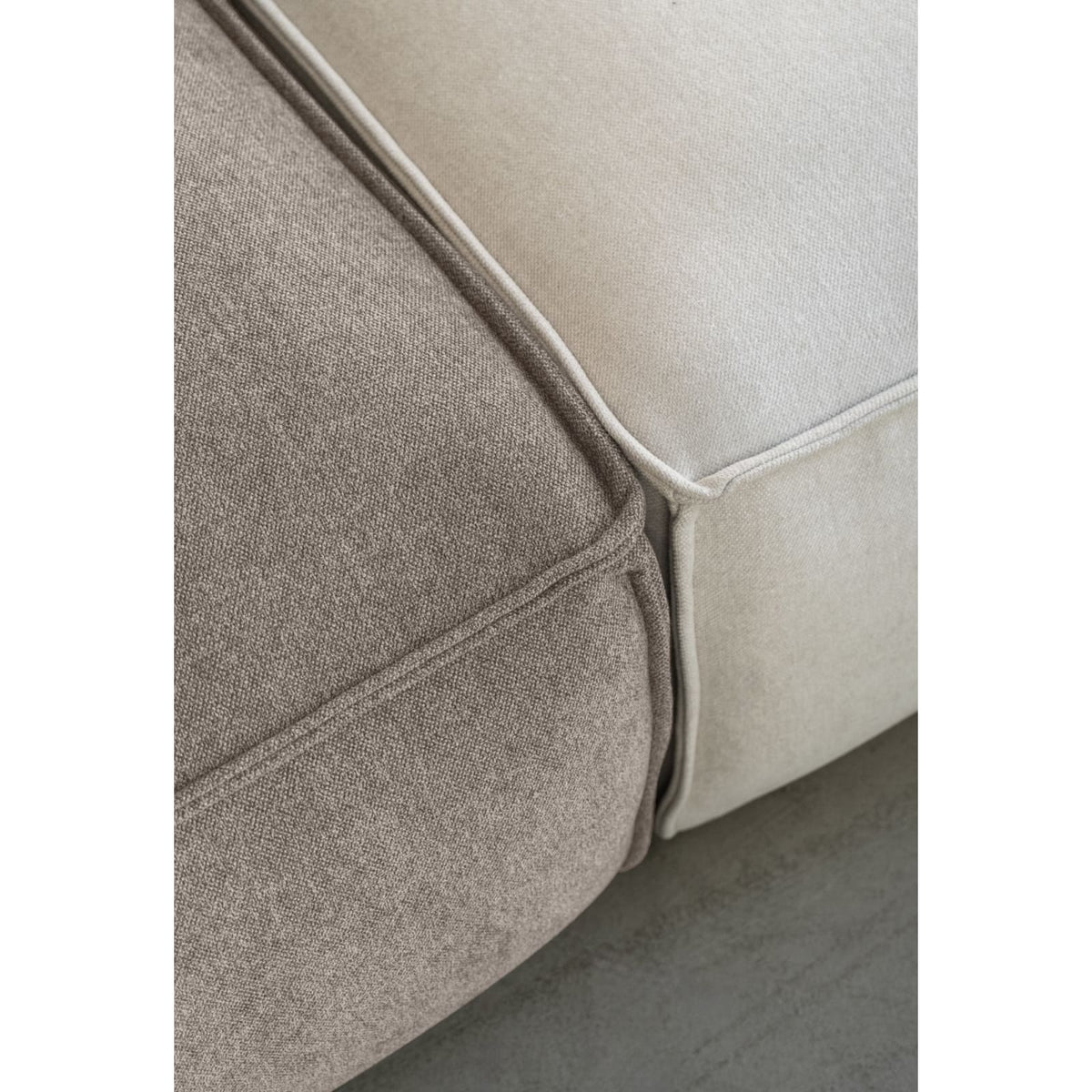 Canapé d'Angle Modulable en Chenille Beige Foncé 7 Places beige foncé - vue 5