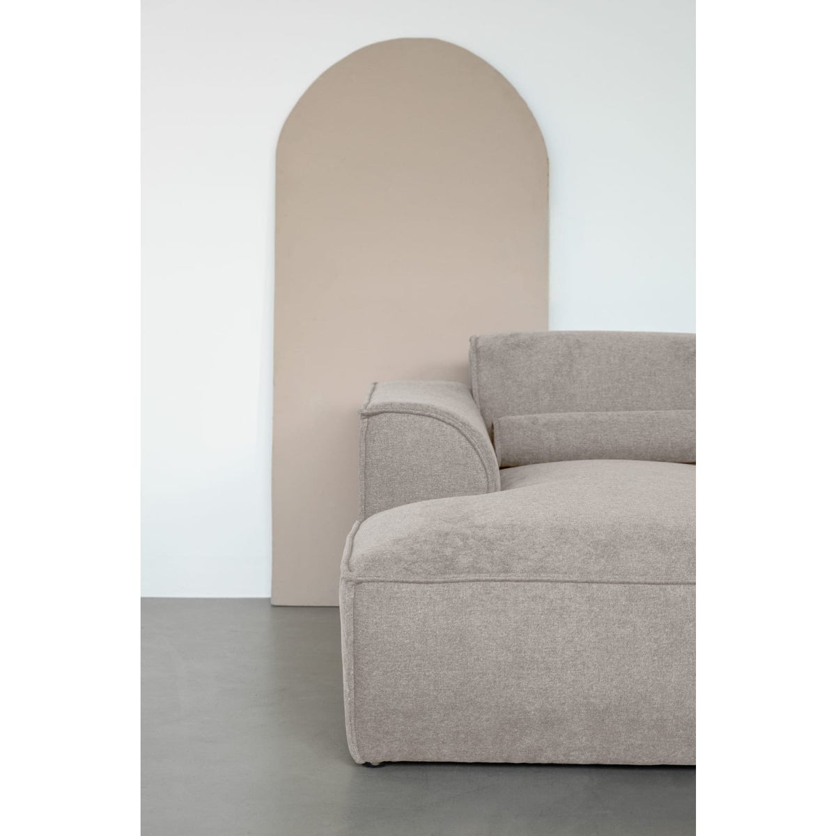 Méridienne Modulable en Chenille Beige Foncé beige foncé - vue 2