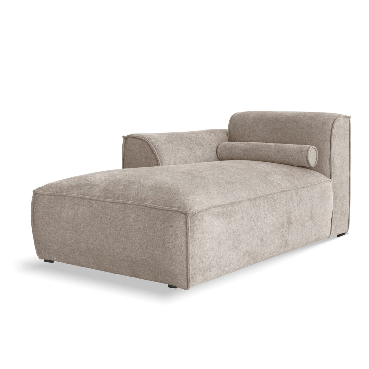 Méridienne Modulable en Chenille Beige Foncé beige foncé - vue 1
